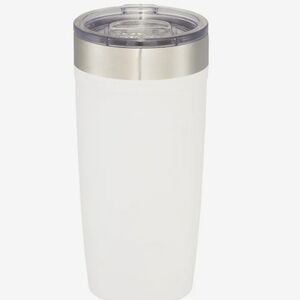 White Stainless Steel Tumbler with Lid